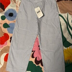 Florence Eiseman Blue and White Striped Kids Formal Bottoms 4T NWT